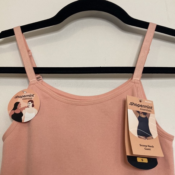 New Shapermint Camisole Womens Medium Pink Shapewear Compression Scoop Neck Cami - Picture 3 of 13